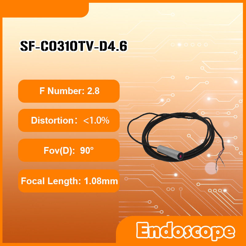 4.6mm Diameter VGA CMOS Sensor Led Medical Inspection Endoscope Camera Module