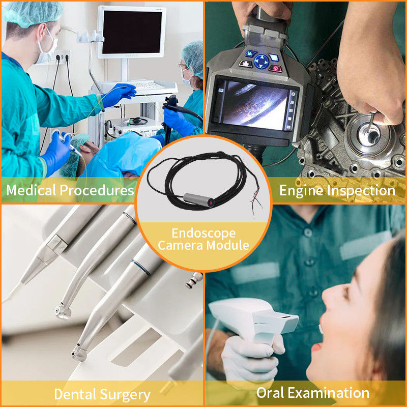 4.6mm Diameter VGA CMOS Sensor Led Medical Inspection Endoscope Camera Module