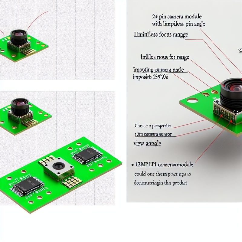 24 Pin MIPI Camera Module With Limitless Focus Range And Impressive 150° View Angle