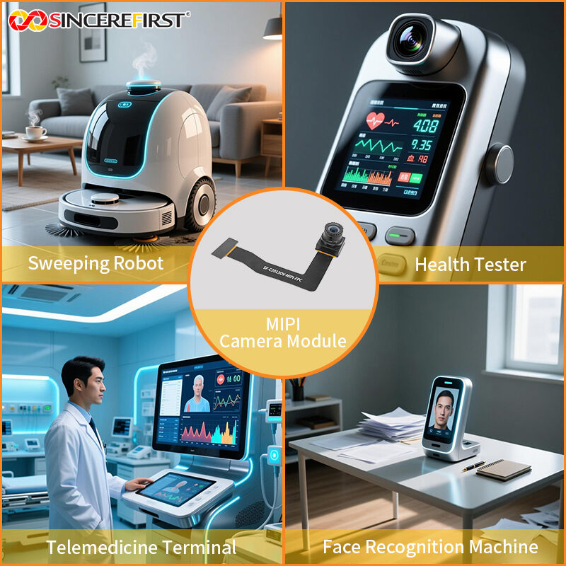 High-Definition PTZ 2MP Image Sensor OV2718 FPC Camera Module